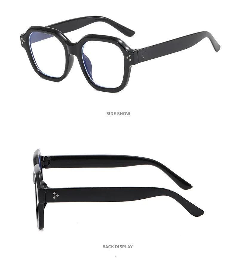 Unisex Retro Blue Light Blocking Eyeglasses Computer Glasses Frame Fashion Anti Blue Light Square Eyewears for Office Women Men