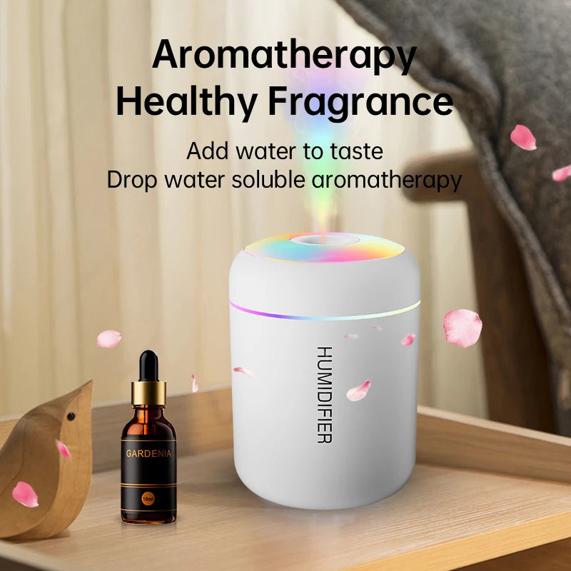 Compact USB Aroma Diffuser With Cool Mist And Soft Light For Bedroom Decor