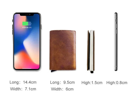 Anti Thief Rfid Credit Card Holder Smart Minimalist Wallet Men Women Slim Bank Cardholder Case Money Bag Cash Creditcard Purse