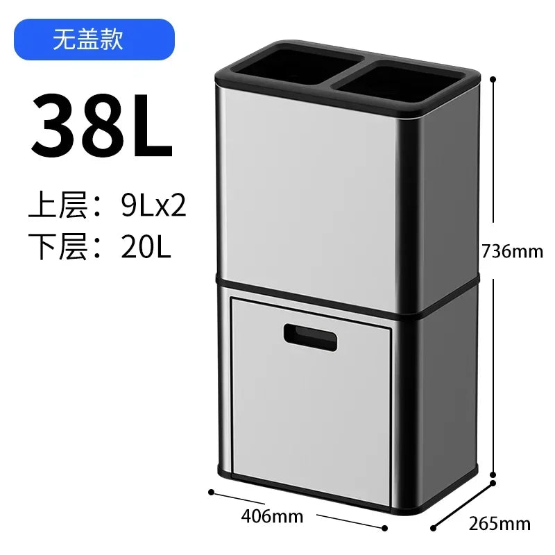 kitchen special induction smart garbage sorting trash can