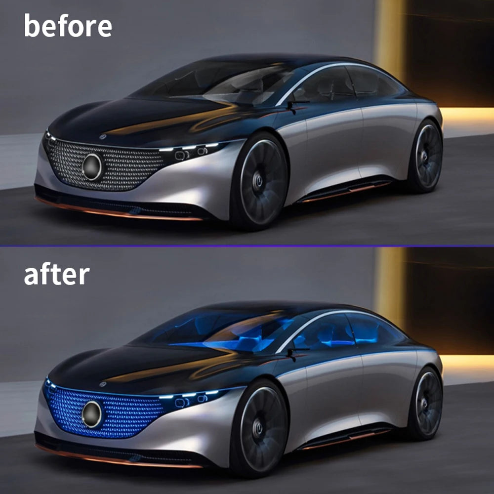 Automotive Ambient Light Foot Interior Modification LED Ambient Light Car USB/Cig Music Atmosphere Decorative Strip Lamp