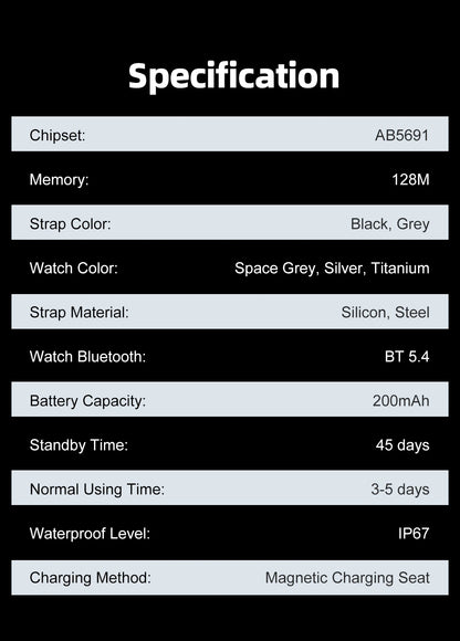 New Ultra Thin Smart Watch Men 1.96' AMOLED HD Pixel Display Always Show Time BT Call Reminder Smartwatch Ladies For Android iOS