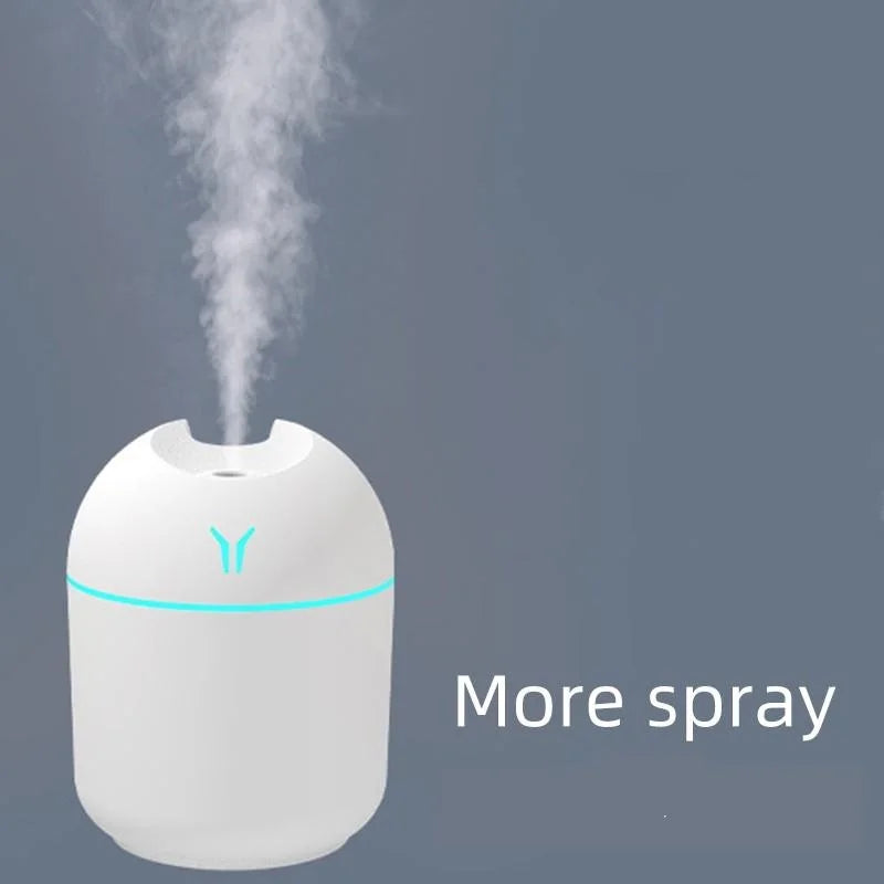 Atwfs 250ML Usb Mini Air Humidifier Essential Oil Diffuser Led Light Home Car