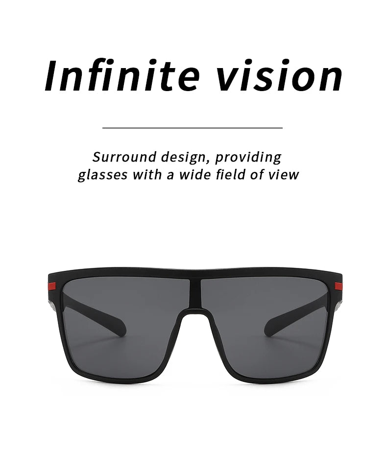 Fashion Polarized Square Sunglasses for Men And Women Oversized Anti-Glare Driver Mirror UV400 Sun Glasses