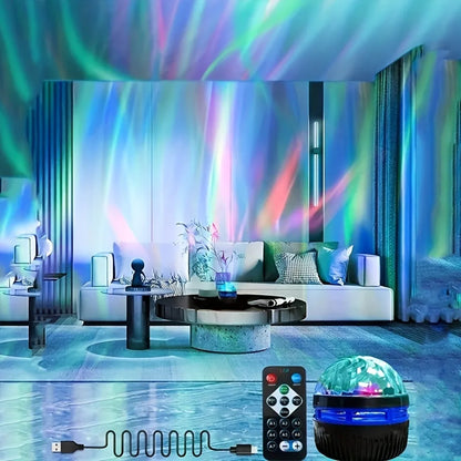 Aurora Crystal Projector Night Light with Remote Control | অরোরা ক্রিস্টাল প্রজেক্টর নাইট লাইট