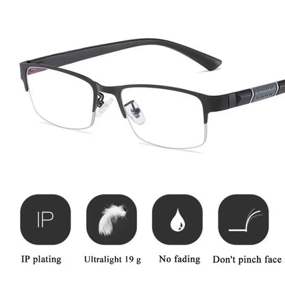 Men Reading Glasses Retro Business Hyperopia Glasses Anti Blue Light Reading Glasses 0 +1.0 To +4.0 Glasses