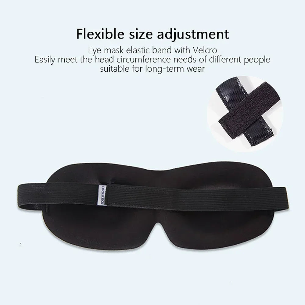 3D Soft Sleep Eye Mask For Men And Women Unisex Light Blocking Comfort Cover