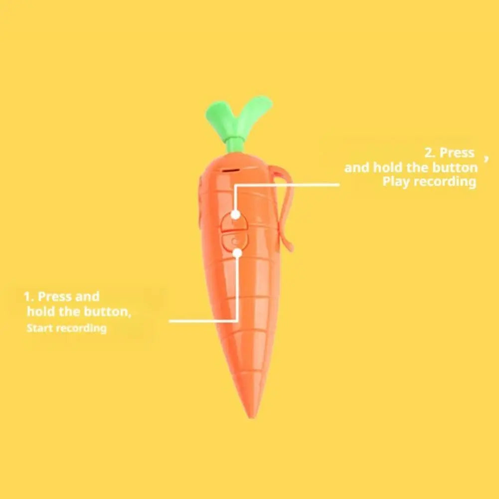 Multi Function Pen Carrot Funny Voice Recorder Pen Write Graffiti Cute Ballpoint Pen 2 in 1 Sound Recorder Gift For Student