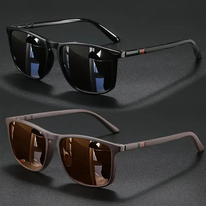 2/3pcs Luxury Square Vintage Cycling Sunglasses Men Women Fashion Travel Driving Fishing Sun Glasses Male Eyewear UV400
