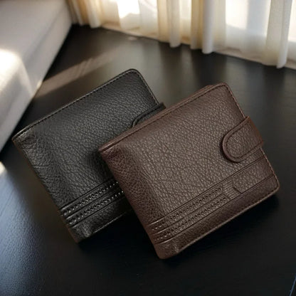HOMESIFH Men Wallets Leather Zipper Purse Man Slim Card Horders Quality Male Short Multi-card Wallet Coin Pocket Purse