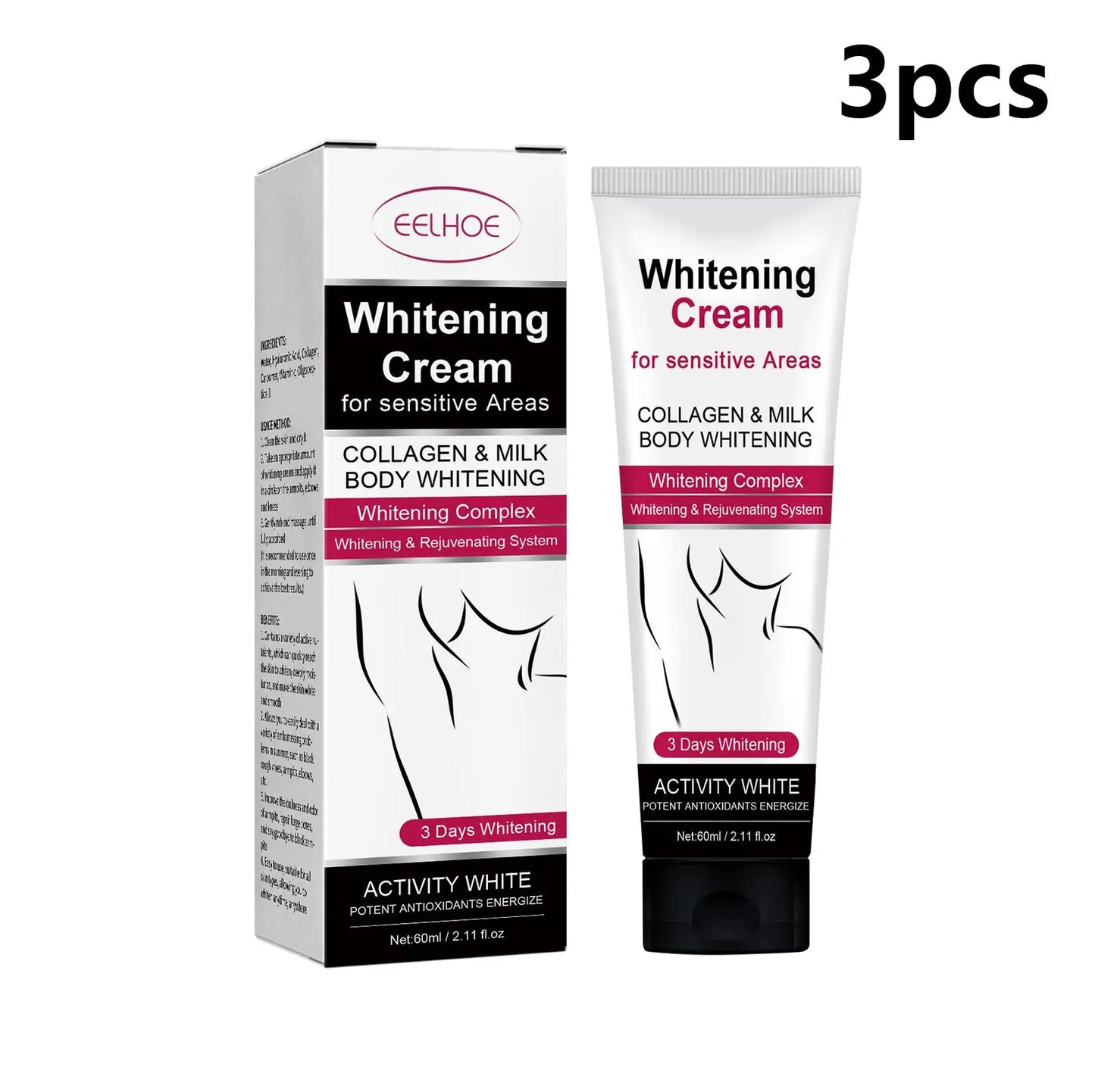 Underarm Whitening Cream Lighten Skin Brightening Improve Dullness Bleaching Private Parts Knee Thighs Armpit Whitening Cream