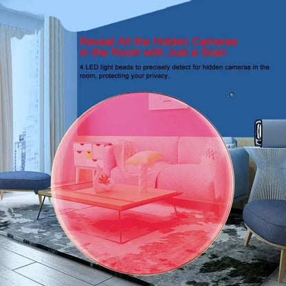 Infrared Camera Detector Anti Peeping Lens Finder LED Spy Gear For Security Protection Hidden Camera Detection