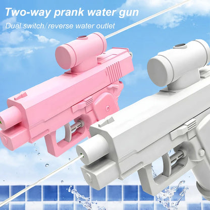 Funny Double-Sided Reverse Water Gun - Summer Prank Toy,Mini Tactical Water Sprayer for Kids & Adults, Pool Beach Water Fight