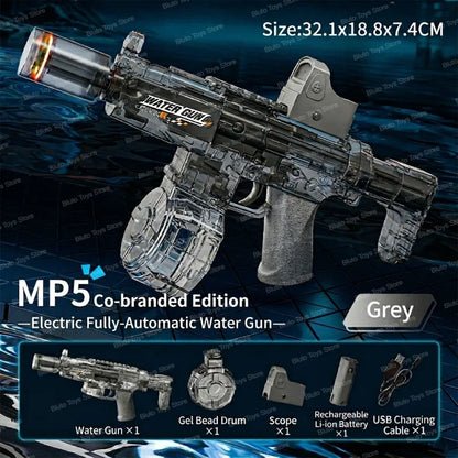Electric Water Guns For Adults Powerful Squirt Automatic Water Suction Water Blasters Summer Outdoor Beach Toy For Boys Kid Gift
