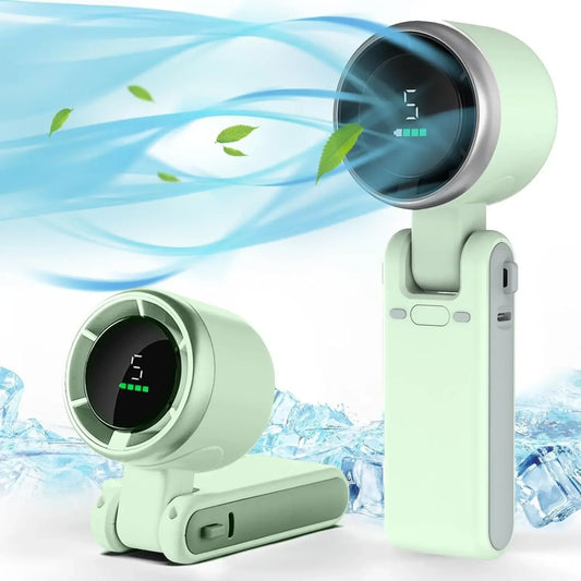 Foldable Mini Portable Fan USB Rechargeable | ফোল্ডেবল মিনি পোর্টেবল USB ফ্যান