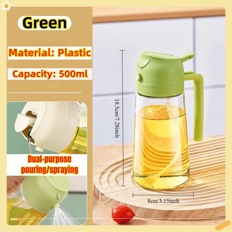 Eco Friendly PE Plastic Olive Oil Spray Bottle For Kitchen Cooking