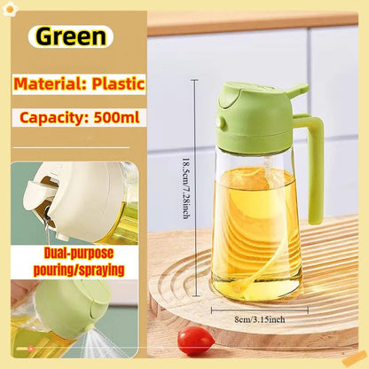 Eco Friendly PE Plastic Olive Oil Spray Bottle For Kitchen Cooking