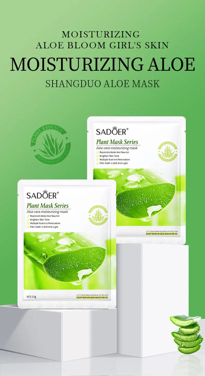 8pcs Natural Plant Face Mask Beauty Skincare Facial Masks Moisturizing Firming Hydrating Facial Mask Face Care Korean Cosmetics