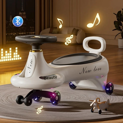 Children's Twisting Car Anti-Tip Swinging Silent Sliding Board Suitable For Boys And Girls Aged 1-8 Adults Can Sit On It