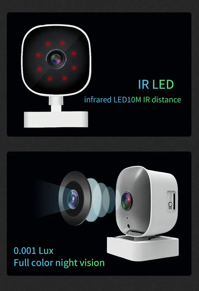 2.4/5GHz WiFi Window Camera 3MP Full Color Night Vision Indoor Security Mini Camera Replaces Outdoor Through Glass Window 2026