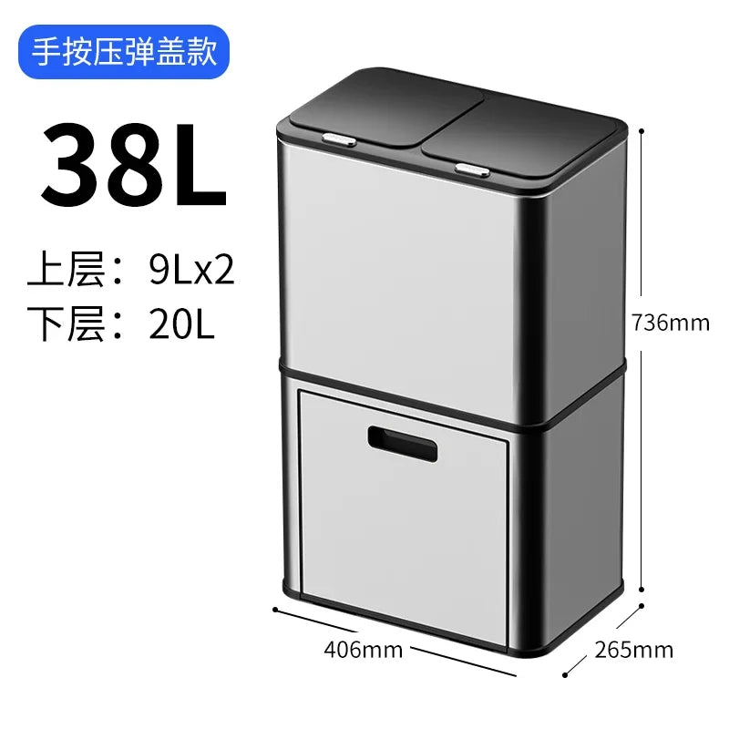 kitchen special induction smart garbage sorting trash can
