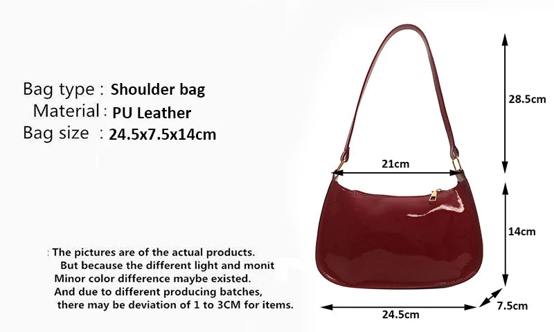 Cherry Pendant PU Leather Shoulder Bag