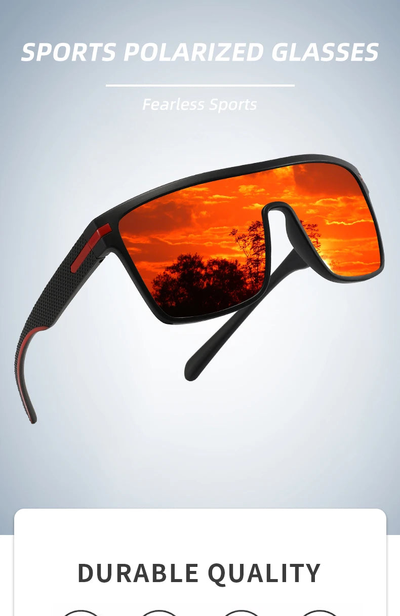 Fashion Polarized Square Sunglasses for Men And Women Oversized Anti-Glare Driver Mirror UV400 Sun Glasses