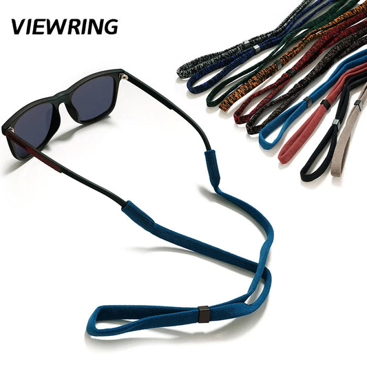 Soft Knit Adjustable Eyeglass Strap Anti Slip Sunglasses Neck Lanyard Retainer Cord For Sports Outdoor Reading Glasses Men Women