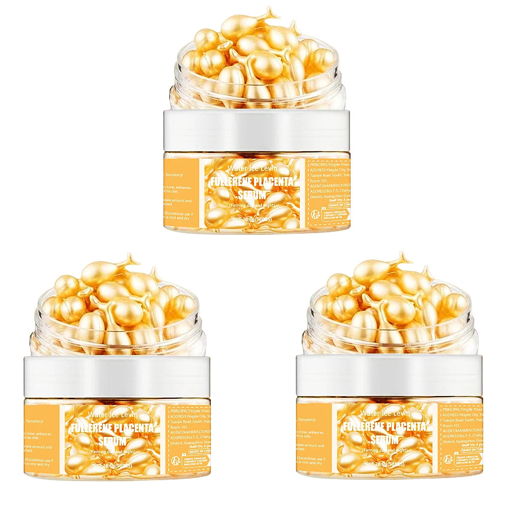 50Pcs Collagen Face Care Capsules Serum Spot Acne Wrinkle Remover Firming Whitening Hyaluronic Acid Essence Skin Care New Style