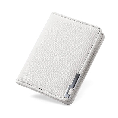 Men's Mini Ultra-Thin Vertical Style Short Wallet with Multiple Card Slots Credit Card Holder Youth Compact Wallet