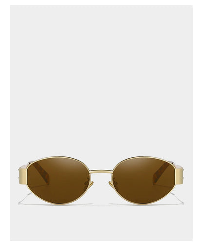 New Sunglasses For Women And Men Sun Glasses Alloy Oval Eyewear