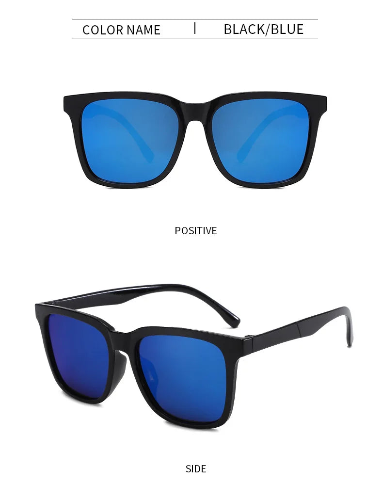 Retro Sunglasses For Men Korean Style Outdoor Square Sunglasses Driving Mercury Women Sunscreen Glasses Lens UV400