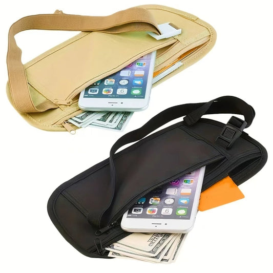 Anti Theft Invisible Travel Waist Bag, Men Women Passport Money Bag Belt Invisible Security Wallet, Gift Travel Bag, Chest Bag