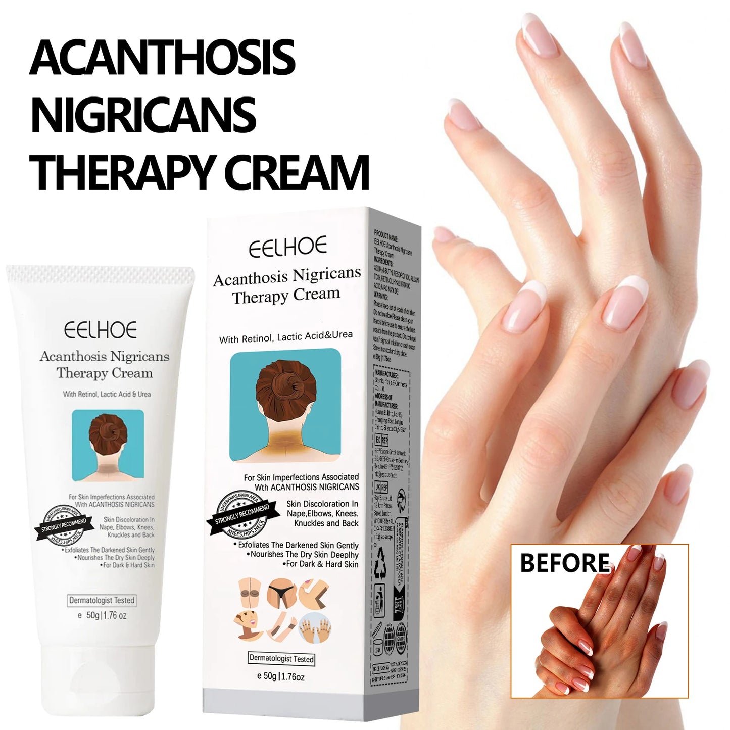 Whitening Cream Brightening Skin for Dark Skin Lightening Neck Arm Knee Joint Underarm Elbow Moisturizing Body Care Products