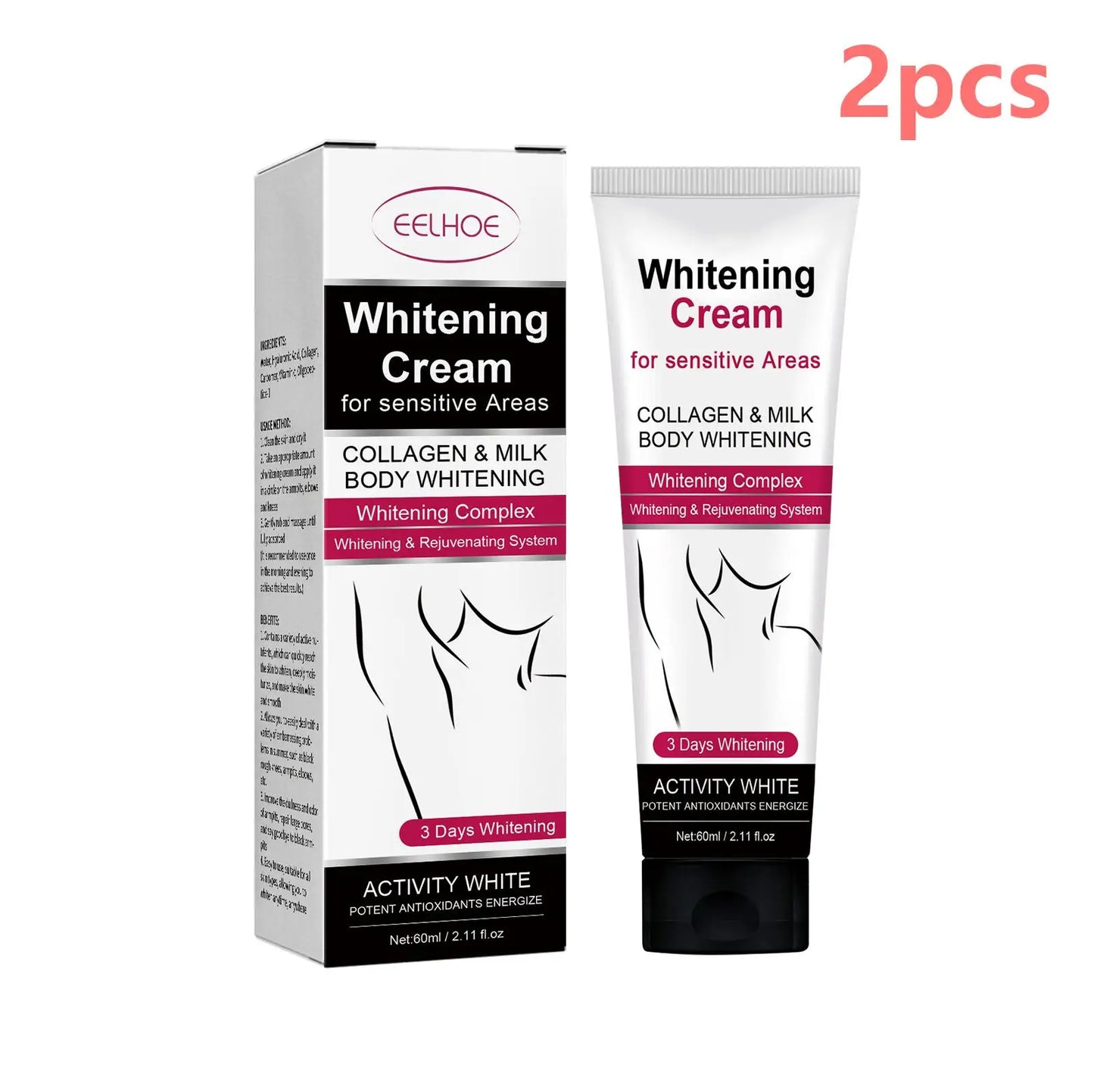 Underarm Whitening Cream Lighten Skin Brightening Improve Dullness Bleaching Private Parts Knee Thighs Armpit Whitening Cream