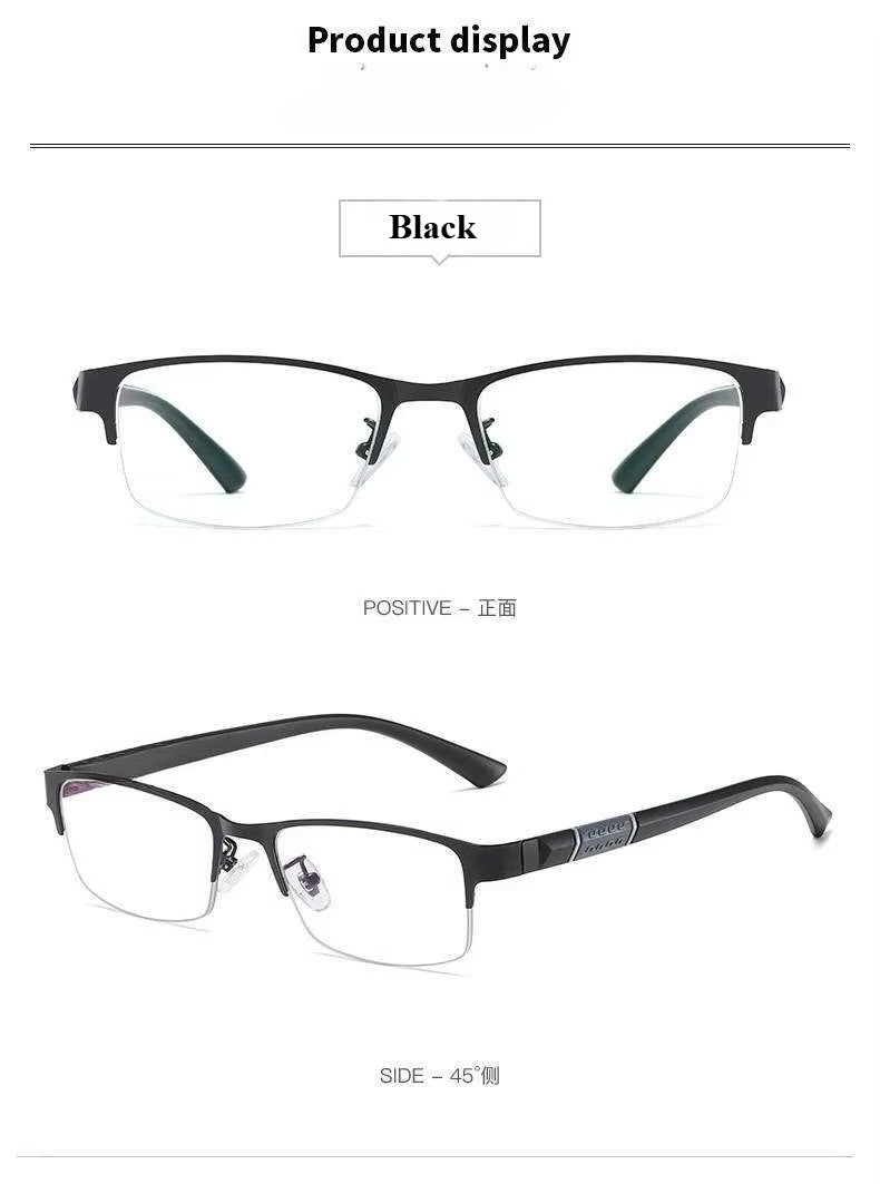 Men Reading Glasses Retro Business Hyperopia Glasses Anti Blue Light Reading Glasses 0 +1.0 To +4.0 Glasses