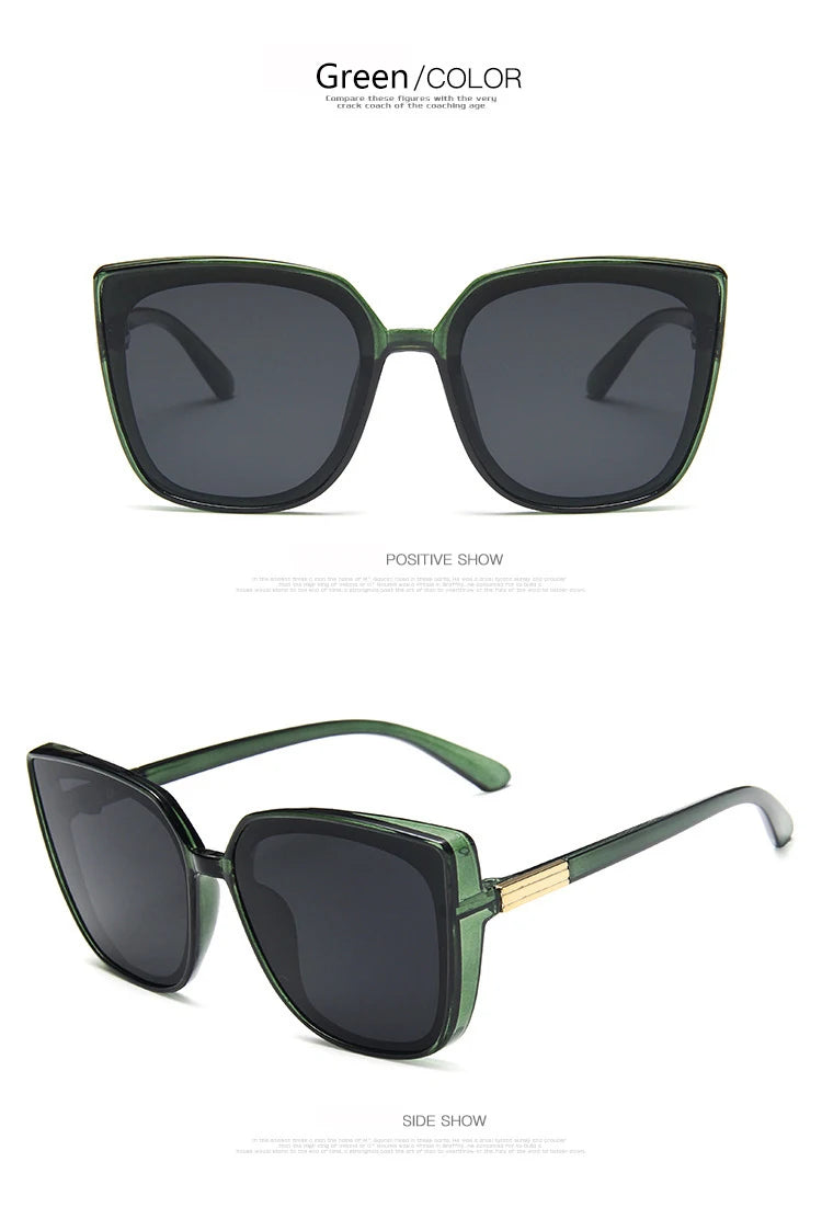 Versatile High-end Oversized Sunglasses Unisex Daily Commute Sunscreen UV Protection Glasses 1180