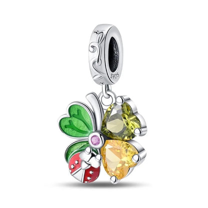 Colorful 925 Silver Plated Butterfly Zircon Charm Bead For Diy Bracelets