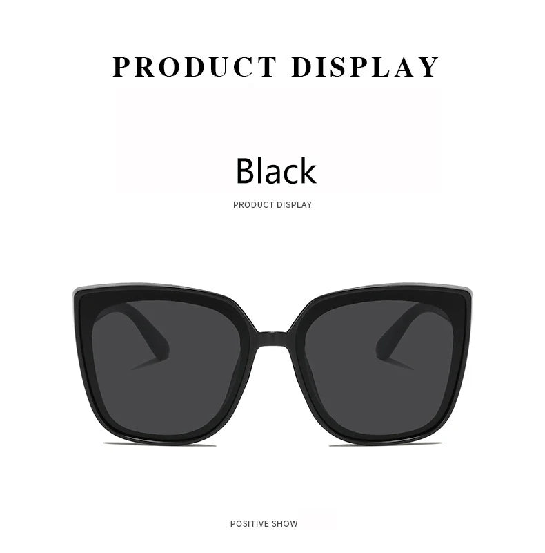 Versatile High-end Oversized Sunglasses Unisex Daily Commute Sunscreen UV Protection Glasses 1180