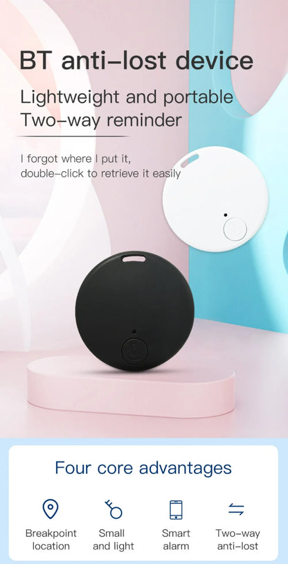Mini Bluetooth GPS Tracker Anti Lost Smart Finder For Pet Kids Wallet Keys