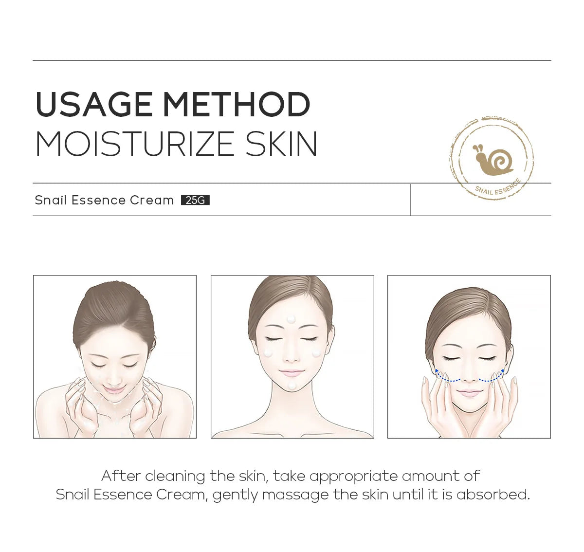 LAIKOU Snail Face Cream Hyaluronic Acid Moisturizing Cream Smoothing & Nourishing Serum Day Cream for Face Skin Care Products