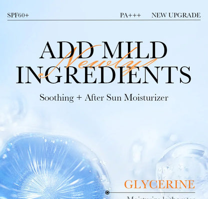 SAODER Spf 60+ Sunscreen For Face Body Sun Block Creams Sweat Proof Refreshing Non Greasy Solar Blocker Protector Sun Cream
