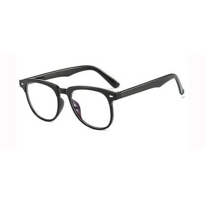 Anti-Blue Light Glasses Ladies Flat Mirror Blu-ray Computer Goggles Retro Glasses Frame Women's Square Frame