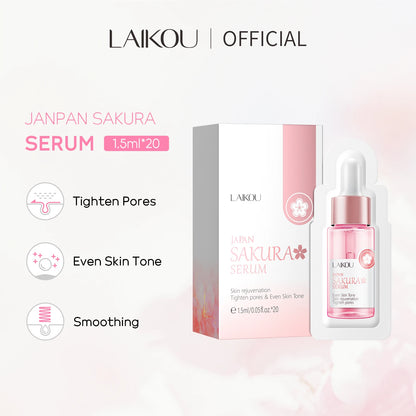 LAIKOU Sakura Serum Shrink Pores Remove Acne Skin Rejuvenation Whitening Essence