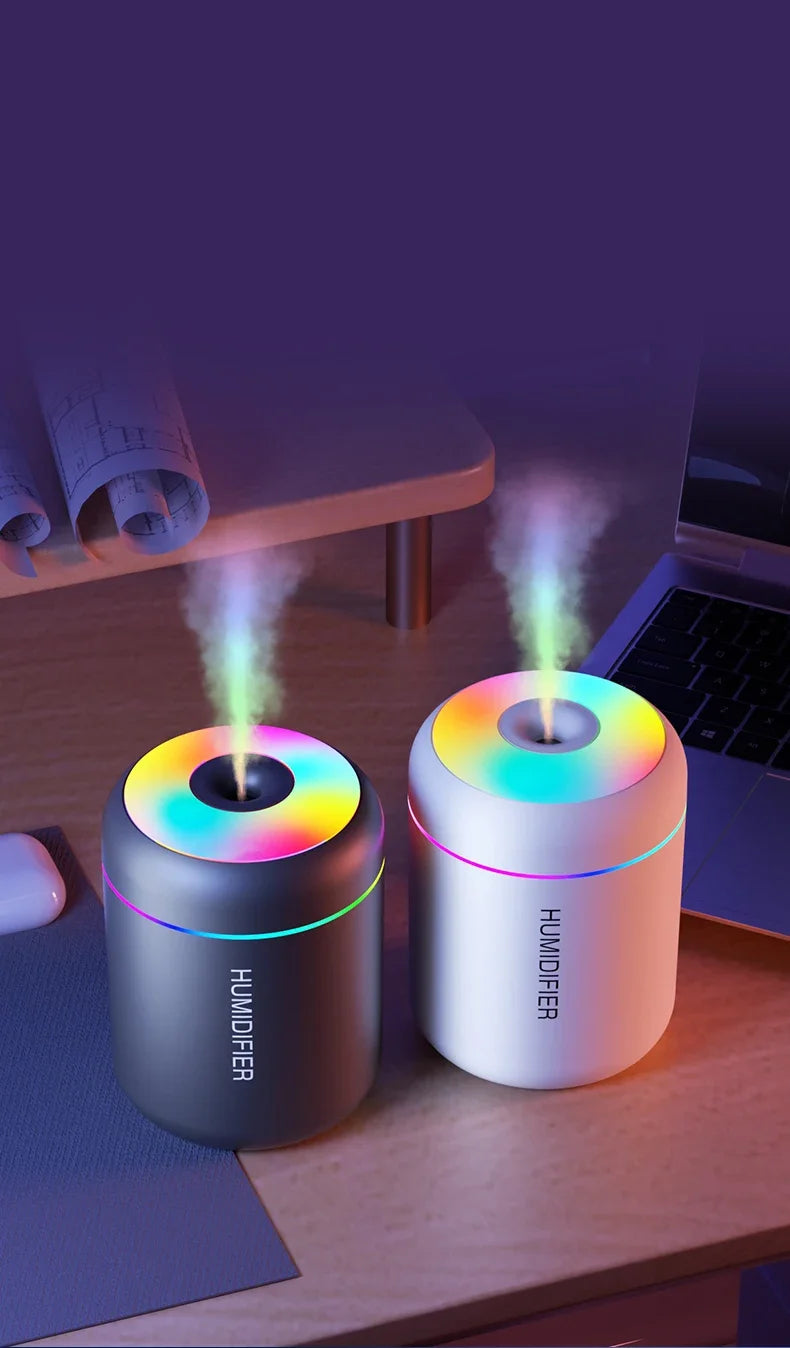 Compact USB Aroma Diffuser With Cool Mist And Soft Light For Bedroom Decor
