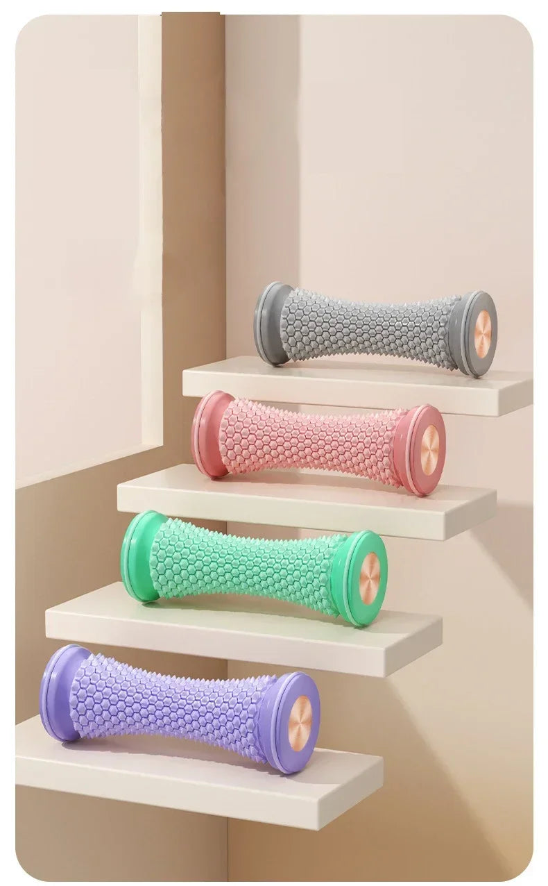 Foot Massager Massage Roller Yoga Massage Ball Plantar Fascia Roller Muscle Relaxation Care Plastic Manual Mini Foot Massager