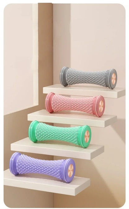 Foot Massager Massage Roller Yoga Massage Ball Plantar Fascia Roller Muscle Relaxation Care Plastic Manual Mini Foot Massager