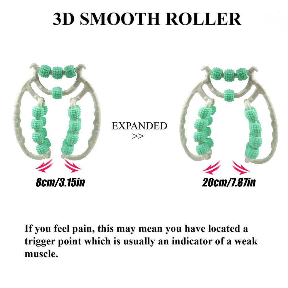 Newest 20 Wheel Annular Leg Clamp Massager Anti-cellulite Massager Body Slimming Roller Massage for Body Massager Relax