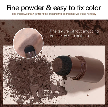 Waterproof Hairline & Root Concealer Pen – Instant Grey Coverage with Easy Blend Powder Stick for Normal Hair