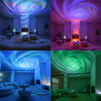Aurora Crystal Projector Night Light with Remote Control | অরোরা ক্রিস্টাল প্রজেক্টর নাইট লাইট